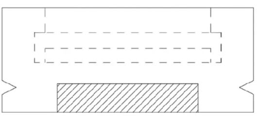 Fig. 3 Composite structure at the bottom of the flow stabilizer